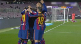 西甲赛巴塞罗那对阵格拉纳达2-2激战平局